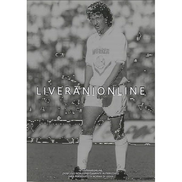 RETROSPETTIVA EVARISTO BECCALOSSI CALCIATORE NELLA FOTO EVARISTO BECCALOSSI CON LA MAGLIA DEL BRESCIA AG ALDO LIVERANI SAS