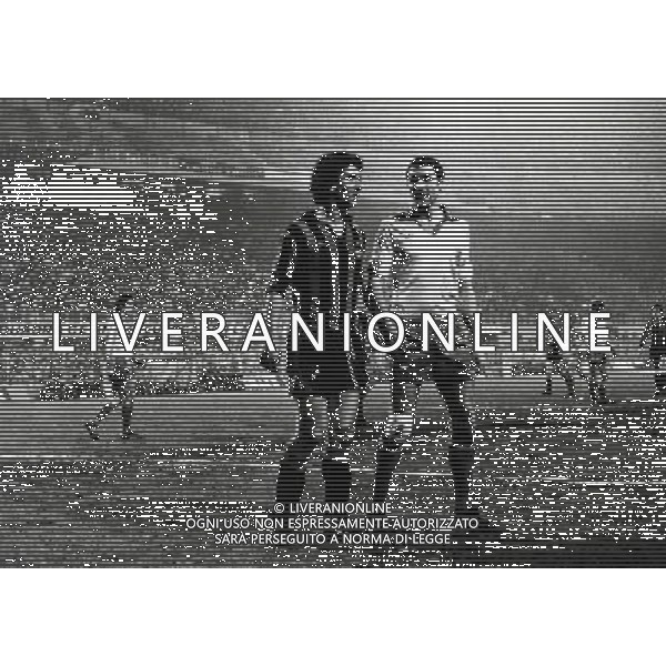 RETROSPETTIVA EVARISTO BECCALOSSI CALCIATORE NELLA FOTO EVARISTO BECCALOSSI CON LA MAGLIA DELL\'INTER AG ALDO LIVERANI SAS