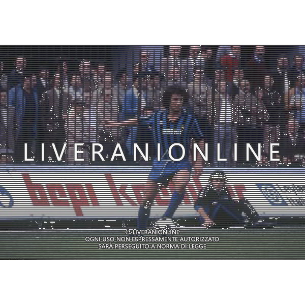 RETROSPETTIVA EVARISTO BECCALOSSI CALCIATORE NELLA FOTO EVARISTO BECCALOSSI CON LA MAGLIA DELL\'INTER AG ALDO LIVERANI SAS
