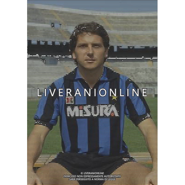 RETROSPETTIVA FRANCO SELVAGGI CALCIATORE NELLA FOTO FRANCO SELVAGGI CON LA MAGLIA DELL\'INTER AG ALDO LIVERANI SAS