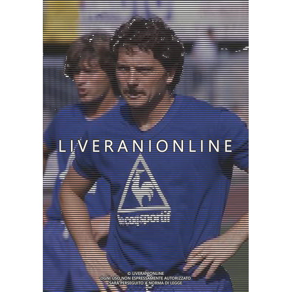 RETROSPETTIVA FRANCO SELVAGGI CALCIATORE NELLA FOTO FRANCO SELVAGGI CON LA MAGLIA DELLA NAZIONALE ITALIANA AG ALDO LIVERANI SAS