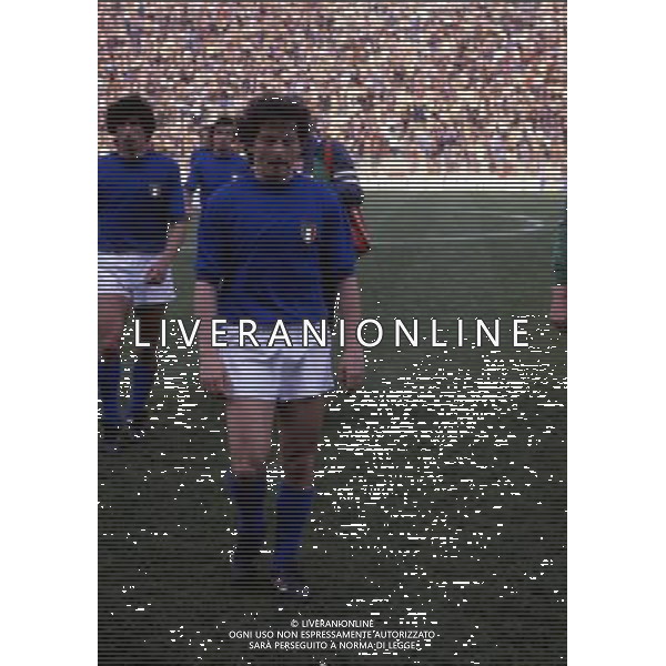 RETROSPETTIVA FRANCO SELVAGGI CALCIATORE NELLA FOTO FRANCO SELVAGGI CON LA MAGLIA DELLA NAZIONALE ITALIANA AG ALDO LIVERANI SAS