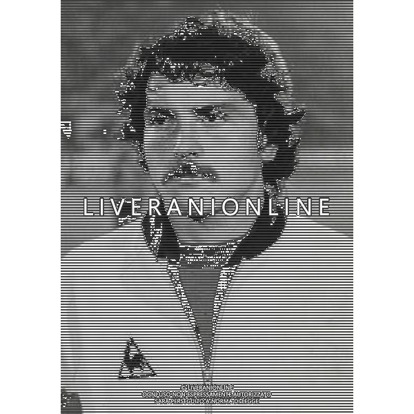 RETROSPETTIVA FRANCO SELVAGGI CALCIATORE NELLA FOTO FRANCO SELVAGGI CON LA AMGLIA DELLA NAZIONALE ITALIANA AG ALDO LIVERANI SAS