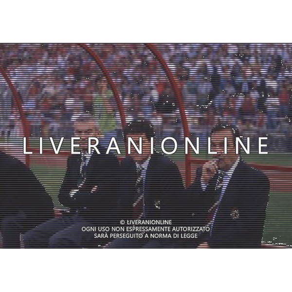 RETROSEPTTIVA SILVANO RAMACCIONI DIRIGENTE SPORTIVO CALCIO NELLA FOTO SILVANO RAMACCIONI CON FABIO CAPELLO E IL DOTT MONTI AG ALDO LIVERANI SAS