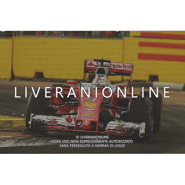Sebastian Vettel (GER) Ferrari SF16-H. 16.09.2016. Formula 1 World Championship, Rd 15, Singapore Grand Prix, Marina Bay Street Circuit, Singapore, Practice Day. / AGENZIA ALDO LIVERANI SAS - ITALY ONLY EDITORIAL USE ONLY
