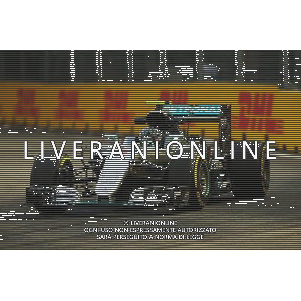 Nico Rosberg (GER) Mercedes AMG F1 W07 Hybrid. 16.09.2016. Formula 1 World Championship, Rd 15, Singapore Grand Prix, Marina Bay Street Circuit, Singapore, Practice Day. / AGENZIA ALDO LIVERANI SAS - ITALY ONLY EDITORIAL USE ONLY
