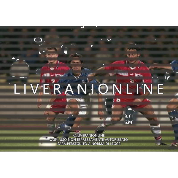 10-10-1998 UDINE STADIO FRIULI ITALIA SVIZZERA NELLA FOTO FILIPPO INZAGHI E VEGA AG ALDO LIVERANI SAS