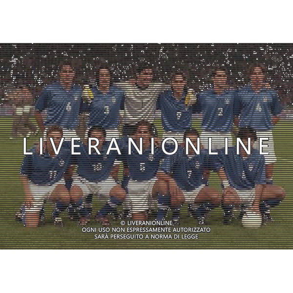 10-10-1998 UDINE STADIO FRIULI ITALIA SVIZZERA NELLA FOTO FORMAZIONE ITALIA PAOLO MALDINI-MORENO TORRICELLI-GIANLUIGI BUFFON-FILIPPO INZAGHI-CHRISTIAN PANUCCI-DINA BAGGIO SED EUSEBIO DI FRANCESCO-ALESSANDRO DEL PIERO-FABIO CANNAVARO-DIEGO FUSER-DEMETRIO ALBERTINI AG ALDO LIVERANI SAS