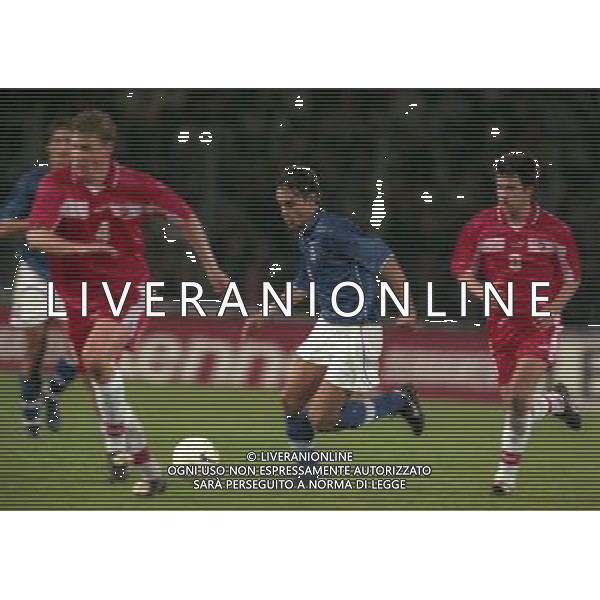 10-10-1998 UDINE STADIO FRIULI ITALIA SVIZZERA NELLA FOTO FILIPPO INZAGHI AG ALDO LIVERANI SAS