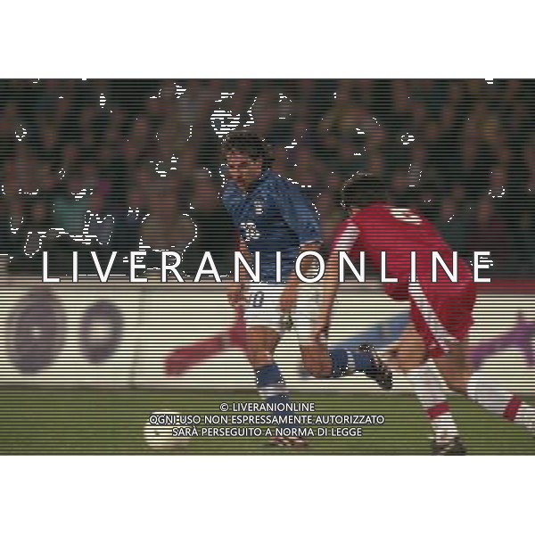 10-10-1998 UDINE STADIO FRIULI ITALIA SVIZZERA NELLA FOTO ALESSANDRO DEL PIERO AG ALDO LIVERANI SAS