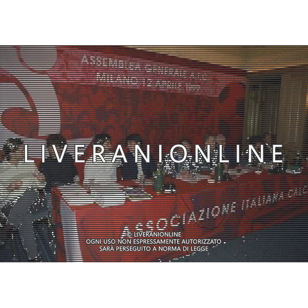 MILANO 12-04-1999 ASSEMBLEA AIC NELLA FOTO SERGIO CAMPANA AG ALDO LIVERANI SAS