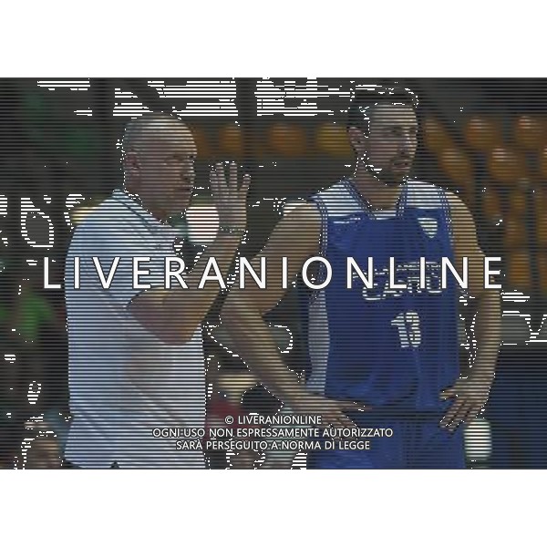 8¡ Trofeo Lombardia Natixis Cup Memorial Francesco Malberti Desio (MB) - 17.09.2016 Vanoli Cremona-Pallacanestro Cantu\' Nella Foto:Rimas Kurtinaitis - Callahan Craig /Ph.Vitez-Ag. Aldo Liverani