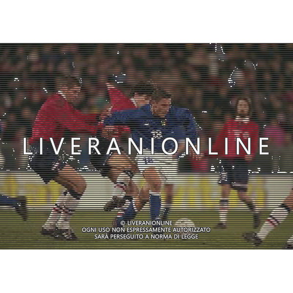 PISA 10-02-1999 ITALIA NORVEGIA NELLA FOTO FRANCESCO TOTTI AG ALDO LIVERANI SAS