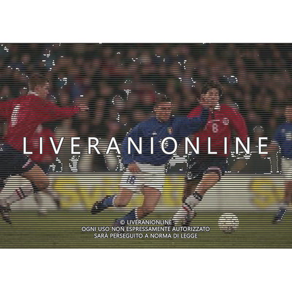 PISA 10-02-1999 ITALIA NORVEGIA NELLA FOTO FRANCESCO TOTTI AG ALDO LIVERANI SAS