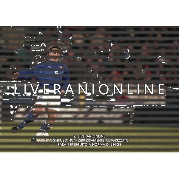 PISA 10-02-1999 ITALIA NORVEGIA NELLA FOTO FABIO CANNAVARO AG ALDO LIVERANI SAS