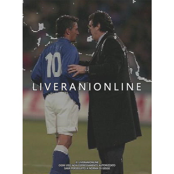 PISA 10-02-1999 ITALIA NORVEGIA NELLA FOTO DINO ZOFF E ROBERTO BAGGIO AG ALDO LIVERANI SAS