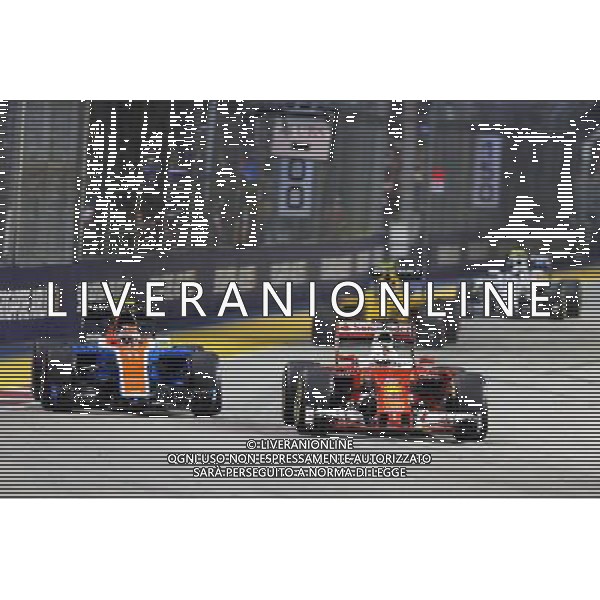 Sebastian Vettel (GER) Ferrari SF16-H. 18.09.2016. Formula 1 World Championship, Rd 15, Singapore Grand Prix, Marina Bay Street Circuit, Singapore, Race Day. / AGENZIA ALDO LIVERANI SAS - ITALY ONLY EDITORIAL USE ONLY