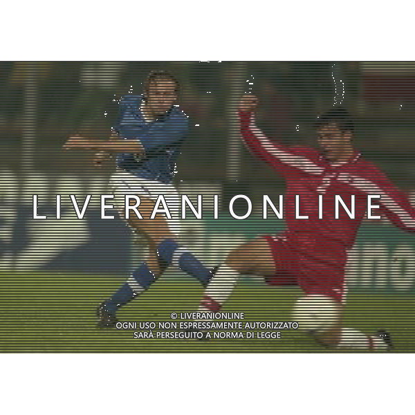 09-10-1998 CREMONA ITALIA SVIZZERA UNDER 21 NELLA FOTO ROBERTO BARONIO AG ALDO LIVERANI SAS