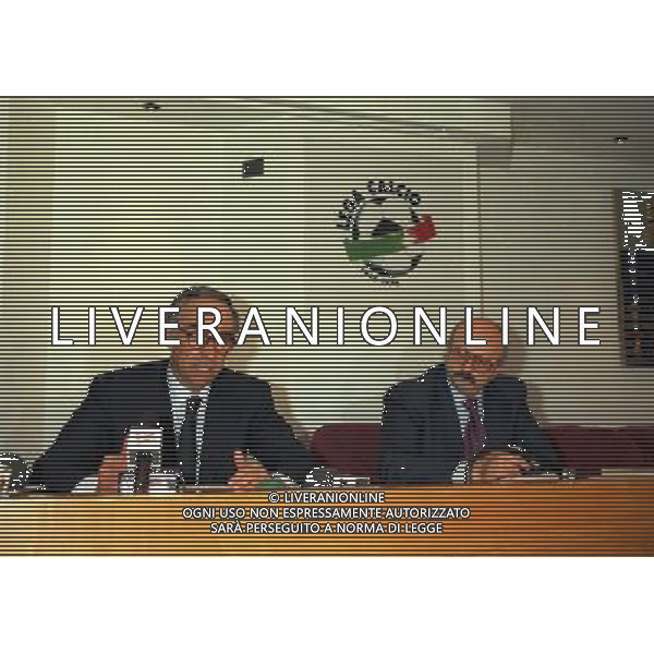 MILANO 03-03-1997 ASSEMBLEA DEI PRESIDENTI DI CALCIO IN LEGA NELLA FOTO FRANCO CARRARO AG ALDO LIVERANI SAS