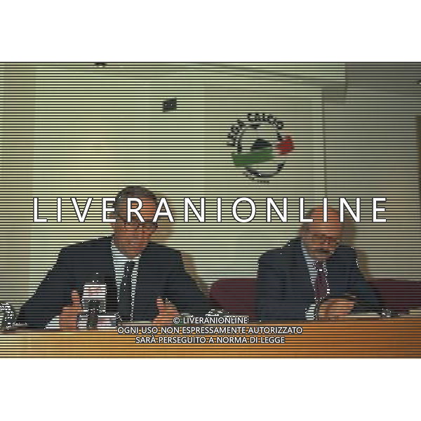 MILANO 03-03-1997 ASSEMBLEA DEI PRESIDENTI DI CALCIO IN LEGA NELLA FOTO FRANCO CARRARO AG ALDO LIVERANI SAS