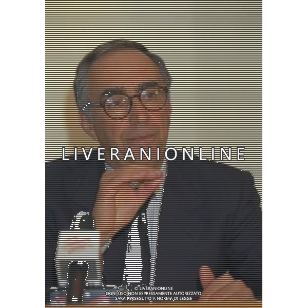 MILANO 03-03-1997 ASSEMBLEA DEI PRESIDENTI DI CALCIO IN LEGA NELLA FOTO FRANCO CARRARO AG ALDO LIVERANI SAS