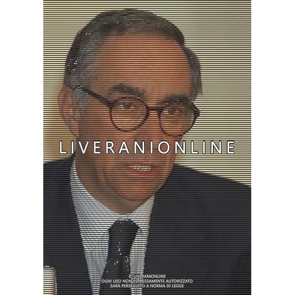 MILANO 03-03-1997 ASSEMBLEA DEI PRESIDENTI DI CALCIO IN LEGA NELLA FOTO FRANCO CARRARO AG ALDO LIVERANI SAS