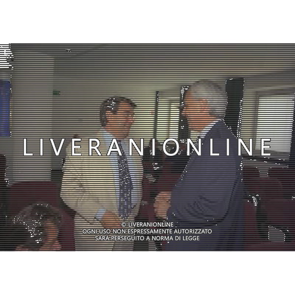 23-07-1997 MILANO ASSEMBLEA DEI PRESIDENTI DI CALCIO NELLA FOTO ALDO SPINELLI E ROBERTO BETTEGA AG ALDO LIVERANI SAS