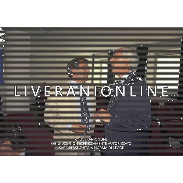 23-07-1997 MILANO ASSEMBLEA DEI PRESIDENTI DI CALCIO NELLA FOTO ALDO SPINELLI E ROBERTO BETTEGA AG ALDO LIVERANI SAS