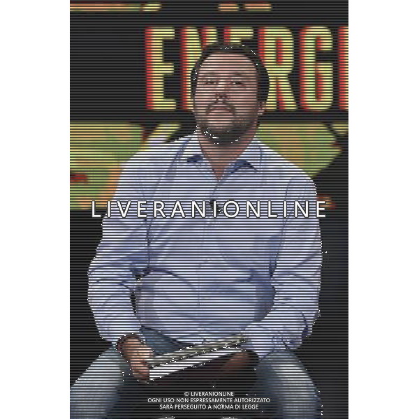 Trasmissione TV \' Politics \' Roma - 20.09.2016 - Studi Rai Teulada - nella foto: Matteo Salvini /Ph.Corradetti-Ag Aldo Liverani