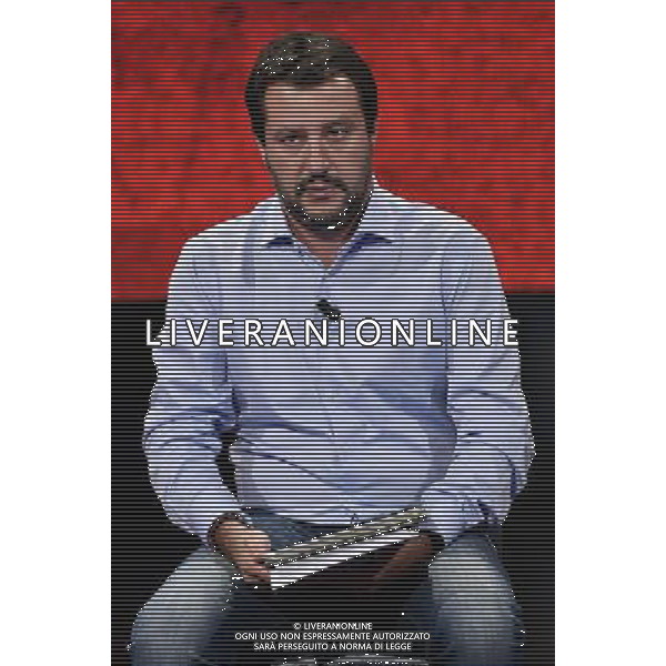 Trasmissione TV \' Politics \' Roma - 20.09.2016 - Studi Rai Teulada - nella foto: Matteo Salvini /Ph.Corradetti-Ag Aldo Liverani