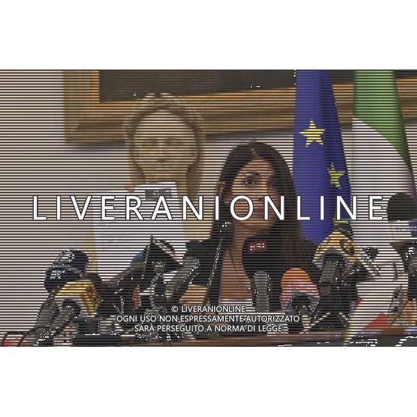 Conferenza Stampa della Sindaca Virginia Raggi sulla Candidatura di Roma alle Olimpiadi 2024 in Campidoglio 21 settembre 2016 Â©corradetti / AGENZIA ALDO LIVERANI SAS 