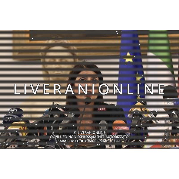 Conferenza Stampa della Sindaca Virginia Raggi sulla Candidatura di Roma alle Olimpiadi 2024 in Campidoglio 21 settembre 2016 Â©corradetti / AGENZIA ALDO LIVERANI SAS 