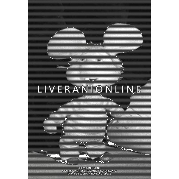 Topo Gigio, pupazzo animato, creato per la televisione nel 1959 da Maria Perego - Retrospettiva nella foto in \'Canzonissima\' del 1974 ©Archivio / AGENZIA ALDO LIVERANI SAS 