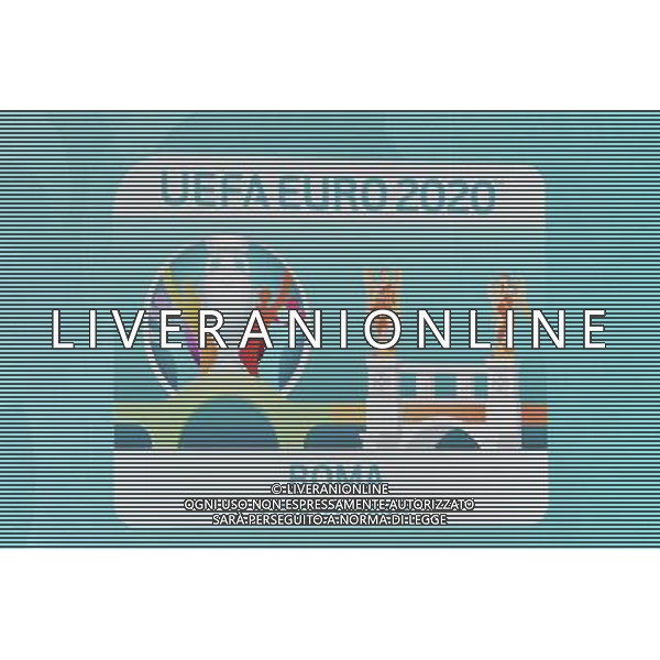 Conferenza Stampa presentazione Logo Italia Euro 2020 presso il Coni a Roma 22 settembre 2016 nella foto Aleksander Ceferin presidente Uefa, la sindaca Virginia Raggi, Carlo Tavecchio e Giovanni Malago\' Â©Corradetti / AGENZIA ALDO LIVERANI SAS 