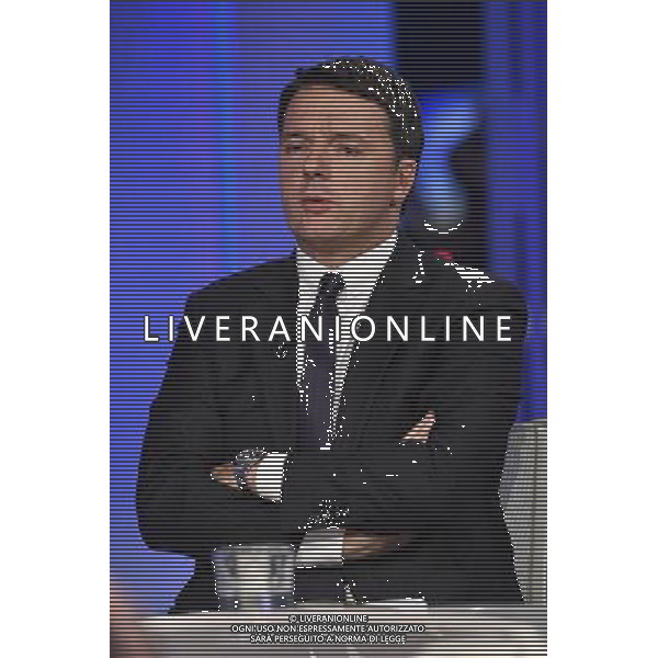 Matteo Renzi ospite della trasmissione televisiva \'Otto e Mezzo\' Roma 22 settembre 2016 Â©Corradetti / AGENZIA ALDO LIVERANI SAS 