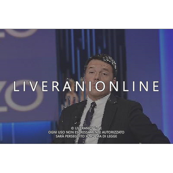 Matteo Renzi ospite della trasmissione televisiva \'Otto e Mezzo\' Roma 22 settembre 2016 Â©Corradetti / AGENZIA ALDO LIVERANI SAS 