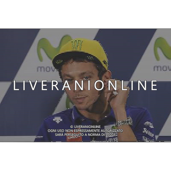 Motorland Aragon,Alcaniz, Spagna. Valentino Rossi durante la conferenza stamapa. Â©PIAZZOLLA / AGENZIA ALDO LIVERANI SAS 