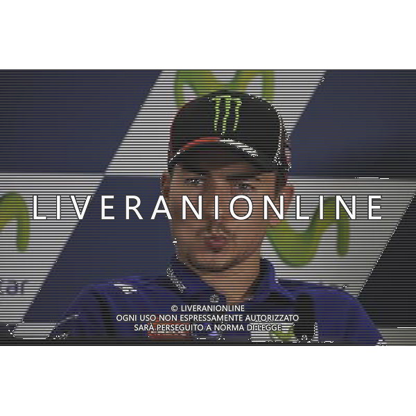Motorland Aragon,Alcaniz, Spagna. Jorge Lorenzo durante la conferenza stamapa. Â©PIAZZOLLA / AGENZIA ALDO LIVERANI SAS 