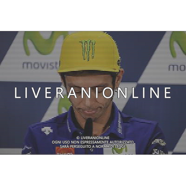 Motorland Aragon,Alcaniz, Spagna. Valentino Rossi durante la conferenza stamapa. Â©PIAZZOLLA / AGENZIA ALDO LIVERANI SAS 