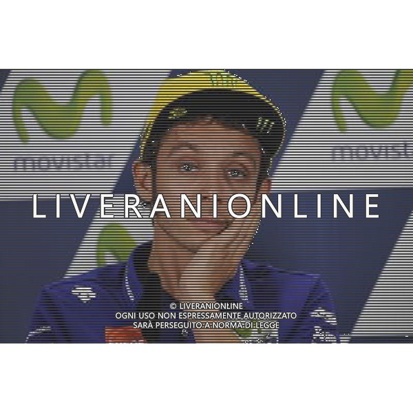Motorland Aragon,Alcaniz, Spagna. Valentino Rossi durante la conferenza stamapa. Â©PIAZZOLLA / AGENZIA ALDO LIVERANI SAS 
