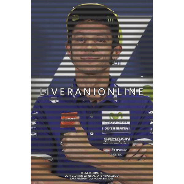 Motorland Aragon,Alcaniz, Spagna. Valentino Rossi durante la conferenza stamapa. Â©PIAZZOLLA / AGENZIA ALDO LIVERANI SAS 