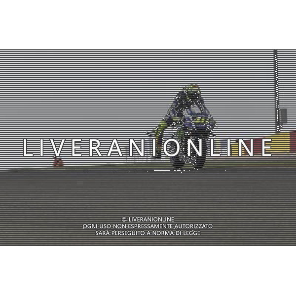 23.09.2016.Motorland Aragon, Alcaniz, Spagna.Valentino Rossi (Movistar Yamaha) durante le libere. Â©PIAZZOLLA / AGENZIA ALDO LIVERANI SAS Prove Libere Motomondiale Motorland Aragon, Alcaniz, Spagna 23 settembre 2016 