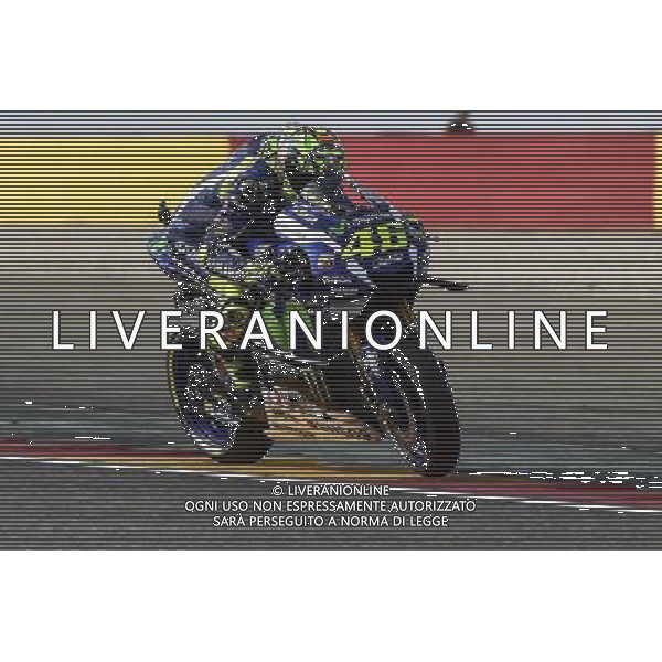 23.09.2016.Motorland Aragon, Alcaniz, Spagna.Valentino Rossi (Movistar Yamaha) durante le libere. Â©PIAZZOLLA / AGENZIA ALDO LIVERANI SAS Prove Libere Motomondiale Motorland Aragon, Alcaniz, Spagna 23 settembre 2016 