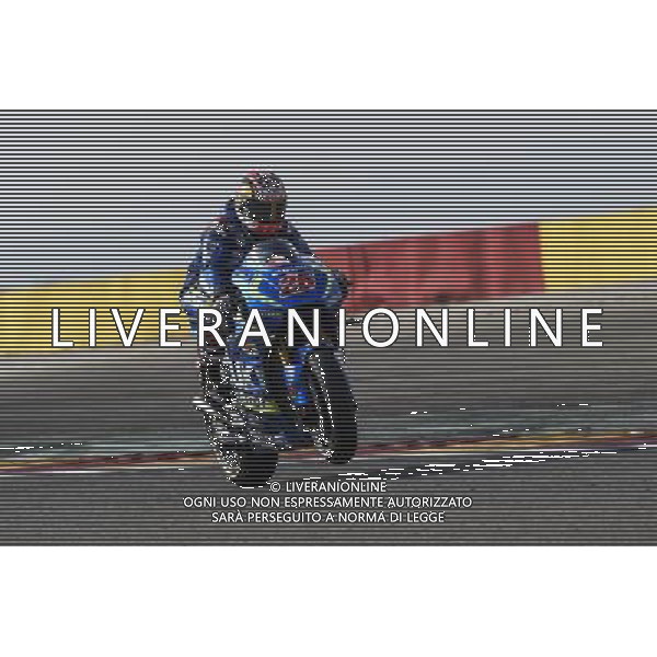 23.09.2016.Motorland Aragon, Alcaniz, Spagna.Mavercik Vinales (Suzuki Ecstar) durante le libere. Â©PIAZZOLLA / AGENZIA ALDO LIVERANI SAS Prove Libere Motomondiale Motorland Aragon, Alcaniz, Spagna 23 settembre 2016 