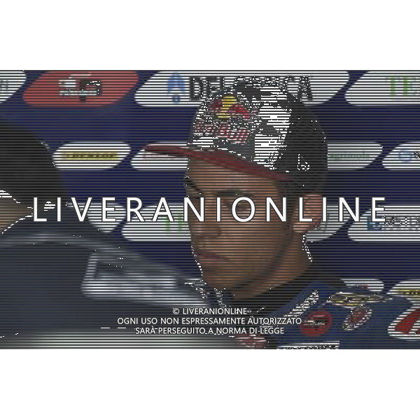 23.09.2016.Mortorland Aragon, Alcaniz, Spagna. Enea Bastianini (Gresini team) durante le prove libere. Â©PIAZZOLLA / AGENZIA ALDO LIVERANI SAS Prove Libere Motomondiale Motorland Aragon, Alcaniz, Spagna 23 settembre 2016