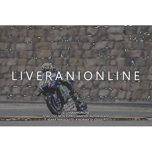23.09.2016.Mortorland Aragon, Alcaniz, Spagna. Valentino Rossi (Movistar Yamaha) durante le prove libere. Â©PIAZZOLLA / AGENZIA ALDO LIVERANI SAS Prove Libere Motomondiale Motorland Aragon, Alcaniz, Spagna 23 settembre 2016