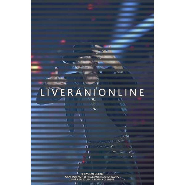 Trasmissione TV \' Tale e Quale Show \' Roma - 23.09.2016 - Studios Rai - nella foto: Sergio Assisi imita Piero Pelu\' /Ph.Corradetti-Ag Aldo Liverani