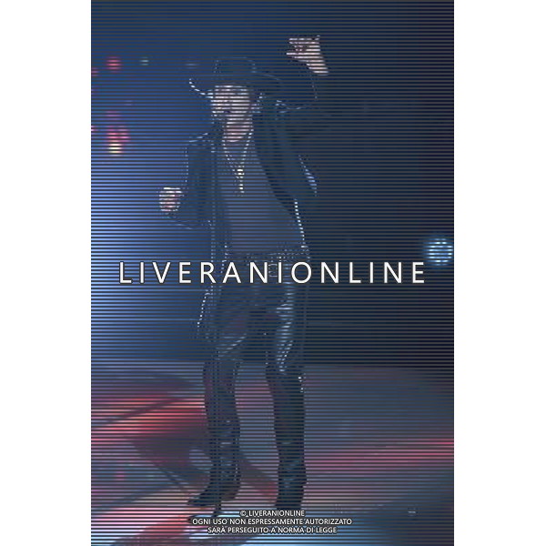 Trasmissione TV \' Tale e Quale Show \' Roma - 23.09.2016 - Studios Rai - nella foto: Sergio Assisi imita Piero Pelu\' /Ph.Corradetti-Ag Aldo Liverani