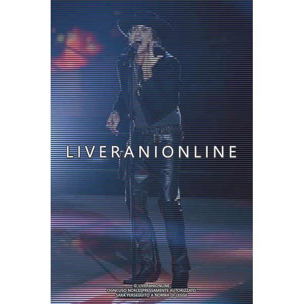 Trasmissione TV \' Tale e Quale Show \' Roma - 23.09.2016 - Studios Rai - nella foto: Sergio Assisi imita Piero Pelu\' /Ph.Corradetti-Ag Aldo Liverani