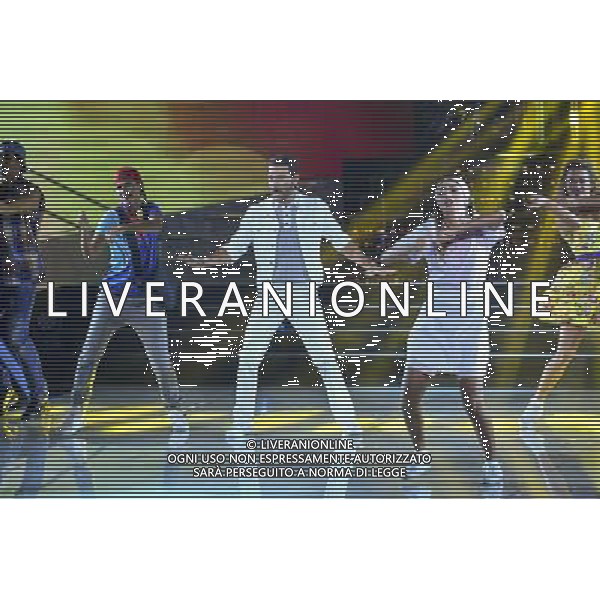 Trasmissione TV \' Tale e Quale Show \' Roma - 23.09.2016 - Studios Rai - nella foto: Enrico Papi imita Justine Timberlake /Ph.Corradetti-Ag Aldo Liverani